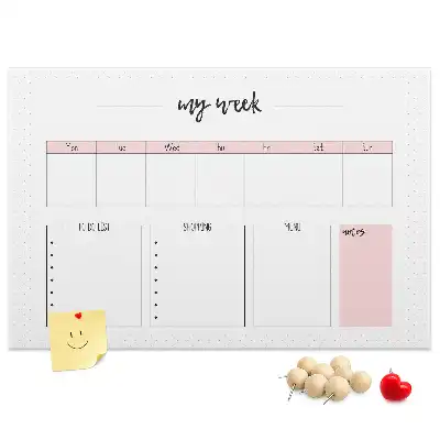 Kurk prikbord Mijn weekplanner