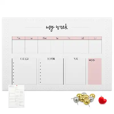 Kurk prikbord Mijn weekplanner