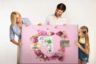 Memobord van kurk Hart van bloemen