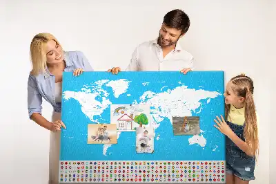 Kurk prikbord Omtrekkaart van landen