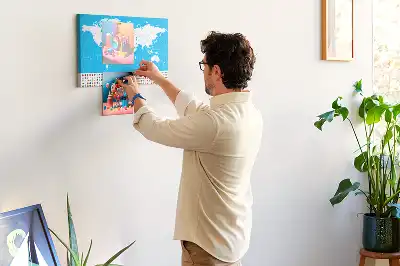 Kurk prikbord Omtrekkaart van landen
