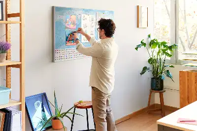 Kurk prikbord Illustratie continentenkaart