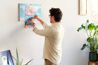 Kurk prikbord Illustratie continentenkaart