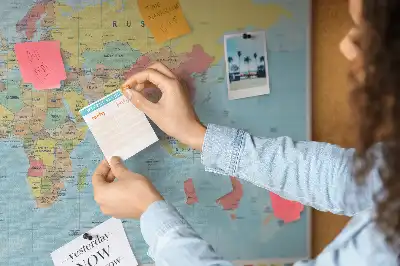 Kurk prikbord Geografie wereldkaart