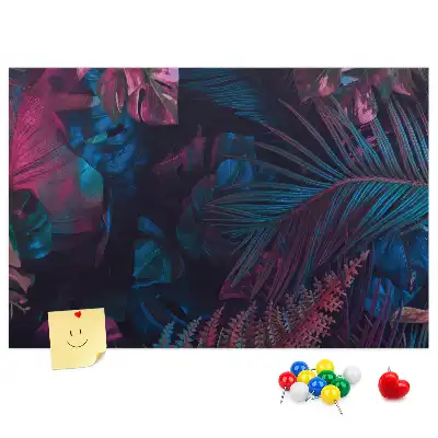 Memobord van kurk Exotische bloemen