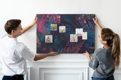 Memobord van kurk Exotische bloemen