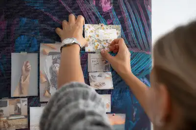 Memobord van kurk Exotische bloemen