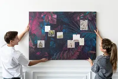 Memobord van kurk Exotische bloemen