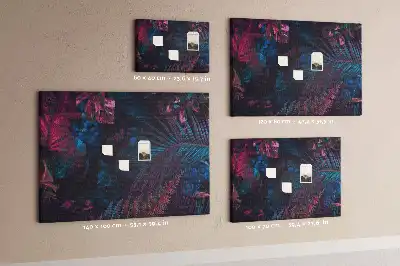 Memobord van kurk Exotische bloemen