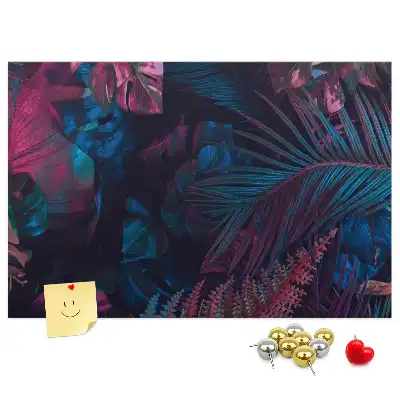 Memobord van kurk Exotische bloemen