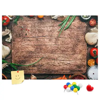 Kurk prikbord en snijplank
