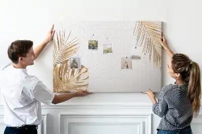 Memobord van kurk Tropische botanie plantenflora