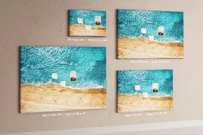 Kurk prikbord Zee strand mensen