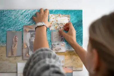 Kurk prikbord Zee strand mensen