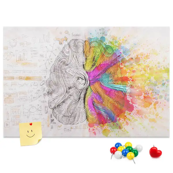 Kurk prikbord Creatieve geest grafiek
