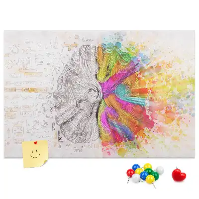 Creatief prikbord met grafisch ontwerp