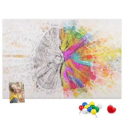 Kurk prikbord Creatieve geest grafiek