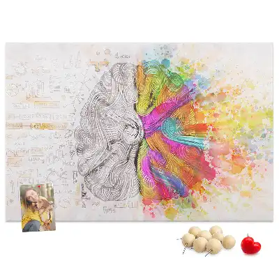 Kurk prikbord Creatieve geest grafiek