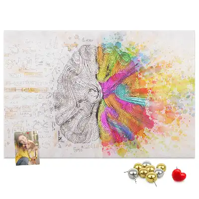 Kurk prikbord Creatieve geest grafiek