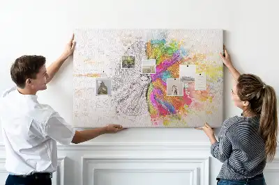 Kurk prikbord Creatieve geest grafiek