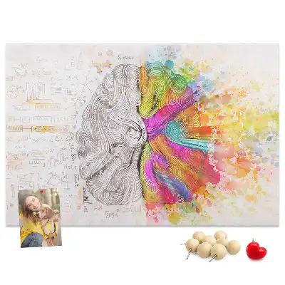 Kurk prikbord Creatieve geest grafiek