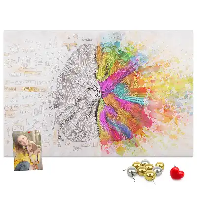Kurk prikbord Creatieve geest grafiek