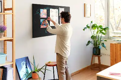 Kurk prikbord Contouren van de wereldkaart