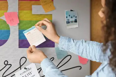 Memobord van kurk Spreuk wees jezelf