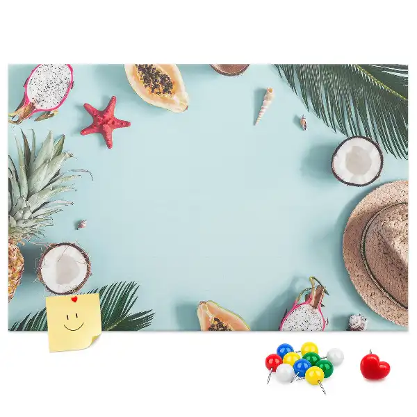 Memobord van kurk Zomercompositie