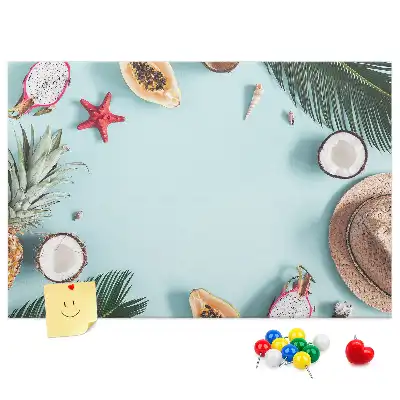 Memobord van kurk Zomercompositie