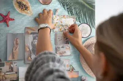 Memobord van kurk Zomercompositie