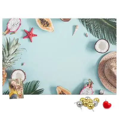 Memobord van kurk Zomercompositie