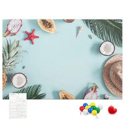 Memobord van kurk Zomercompositie