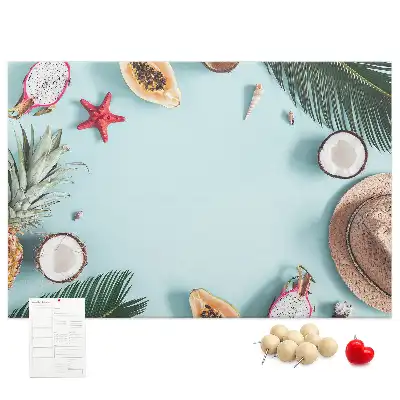 Memobord van kurk Zomercompositie