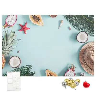 Memobord van kurk Zomercompositie