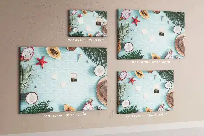 Memobord van kurk Zomercompositie