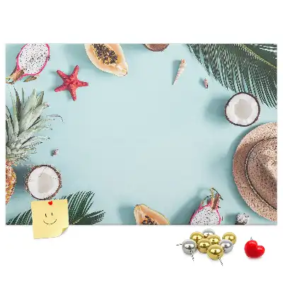 Memobord van kurk Zomercompositie