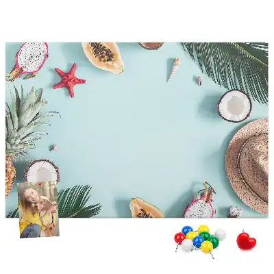 Memobord van kurk Zomercompositie