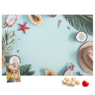 Memobord van kurk Zomercompositie