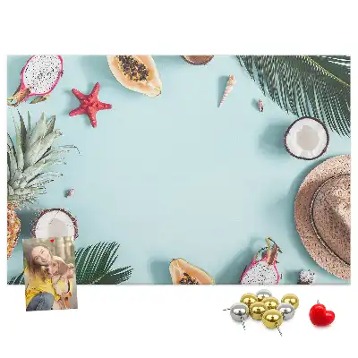 Memobord van kurk Zomercompositie