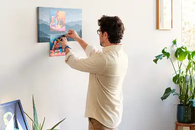 Kurk prikbord Panorama van een bergketen