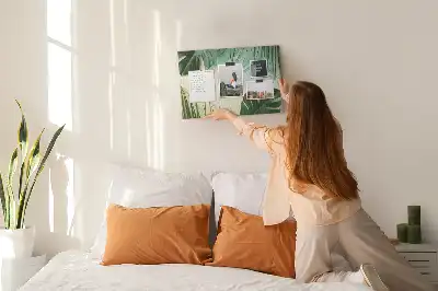 Memobord van kurk Monstera bladeren