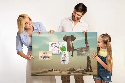 Kurk prikbord Olifant in een boom