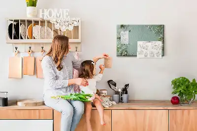 Memobord van kurk Delicate bloemen