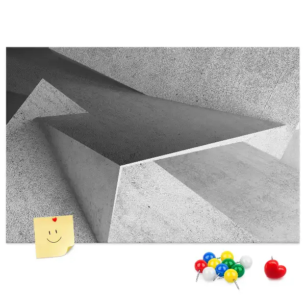 Memobord van kurk Moderne figuren compositie