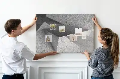 Memobord van kurk Moderne figuren compositie