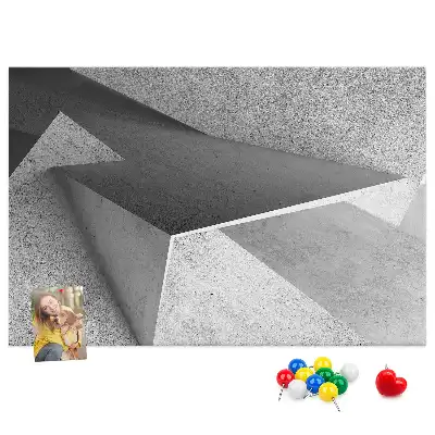 Memobord van kurk Moderne figuren compositie
