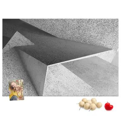 Memobord van kurk Moderne figuren compositie