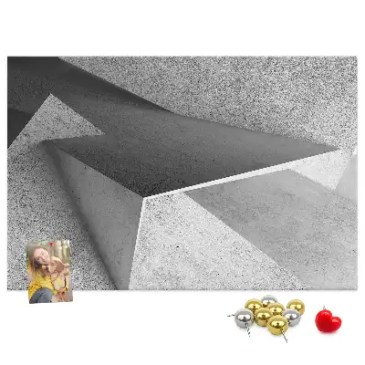 Memobord van kurk Moderne figuren compositie