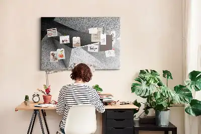 Memobord van kurk Moderne figuren compositie